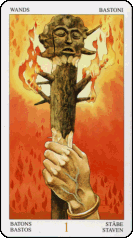 Enchanted Tarot Ace of Wands