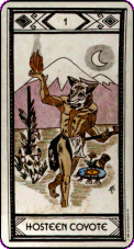 Native American Hosteen Coyote card