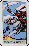 Pocket Rider Knight of Swords  card