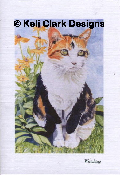 seated tortoiseshell with wild flowers