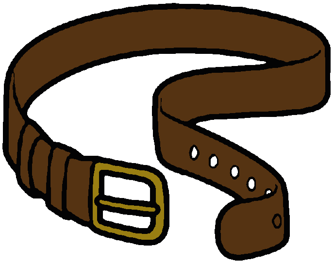 drawing of loosely coiled belt