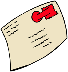 stylised drawing of an envelope