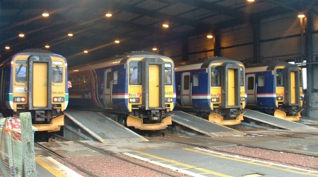 Line up at Corkerhill Depot 22.Nov.2006