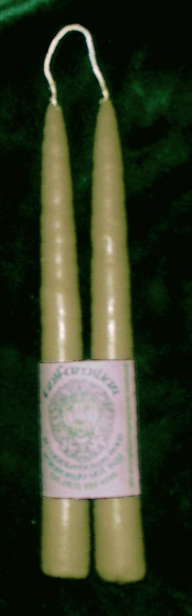 pair of bayberry candles