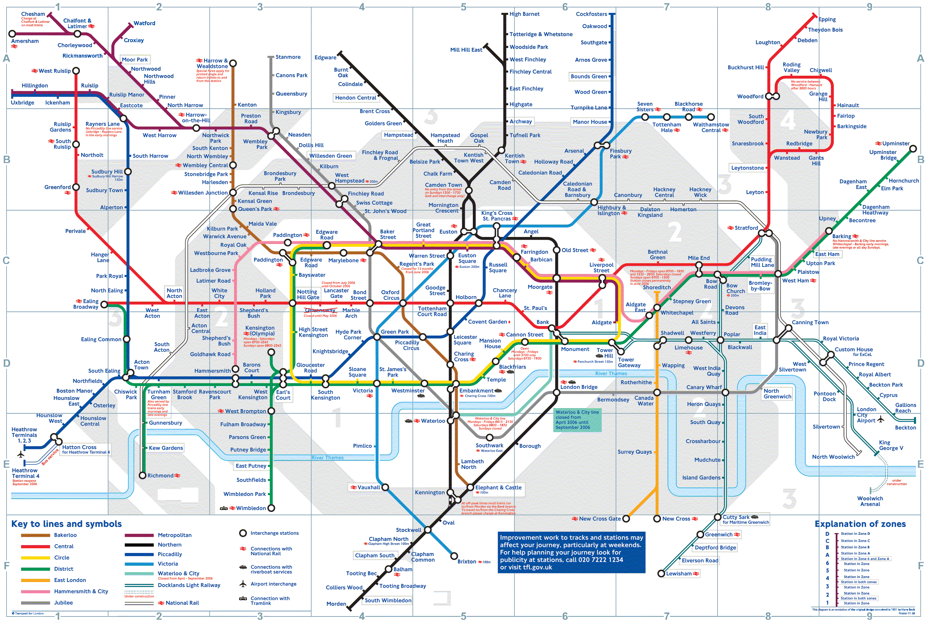 map of London Underground