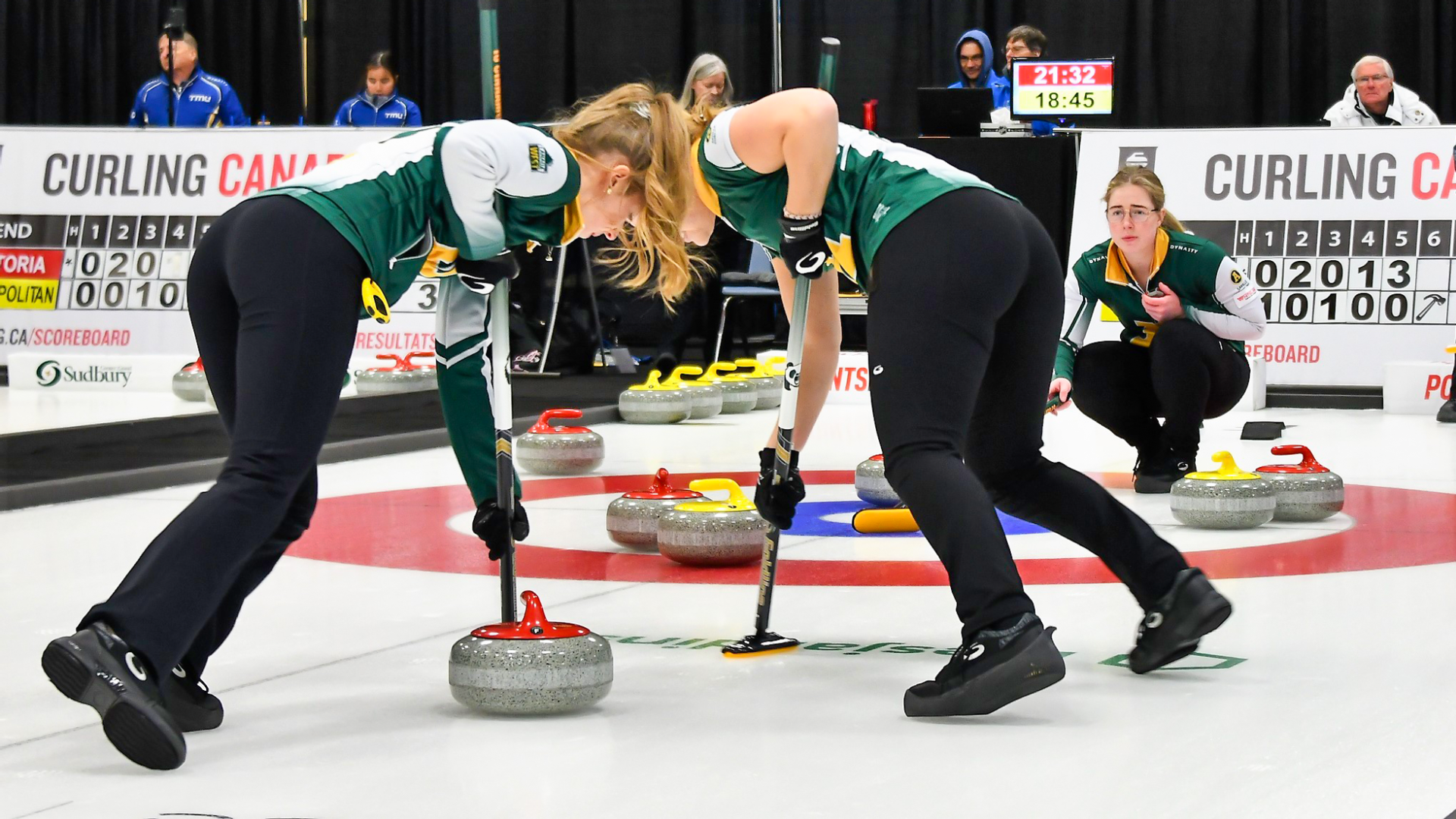 Photo of a group of female curlers