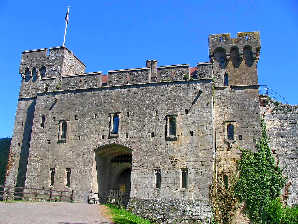 square-built Mediaeval castle entrance