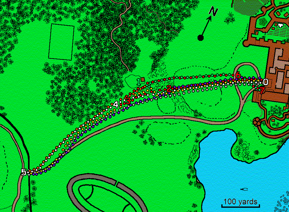 map of section of grounds