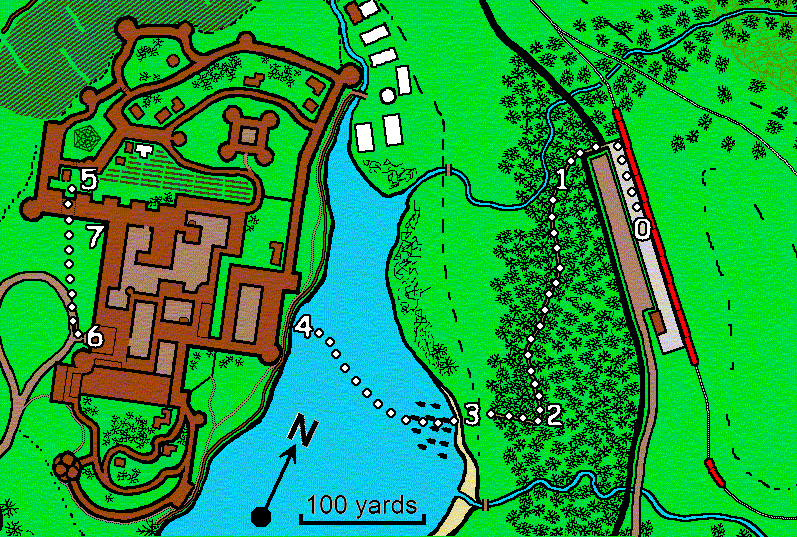 map of section of grounds