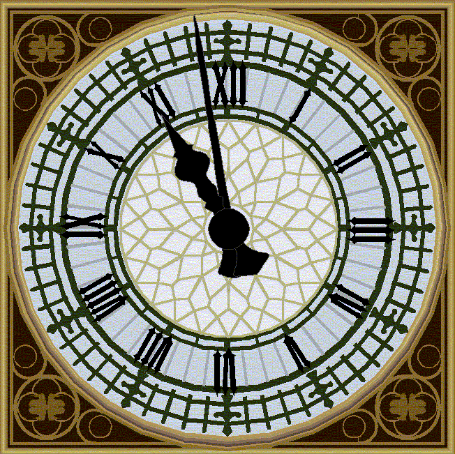 old-fashioned clock-face