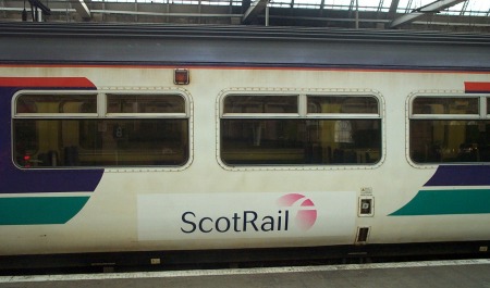 First ScotRail logo on a 156, Nov-04