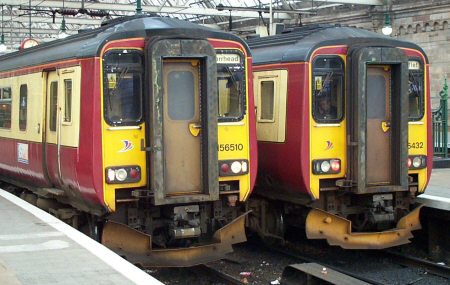 156510 and 156432 at Glasgow Central 29-Dec-03