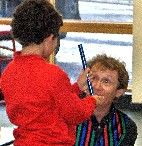 pupils taking part in the science shows for schools in Hereford