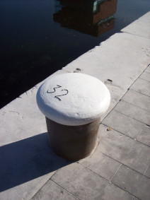 Photograph of a bollard