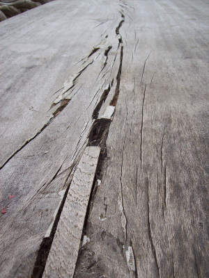 photograph of a crack