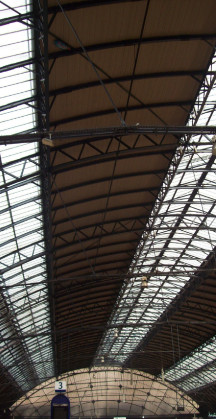 photograph of the roof at Glasgow Queen Street station