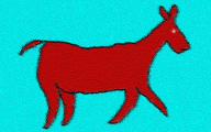 cave painting of  a horse