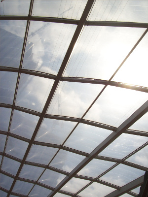 photograph of the roof at Manchester Victoria