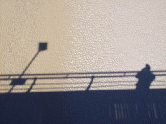 Photograph of shadow from Cleethorpes Pier