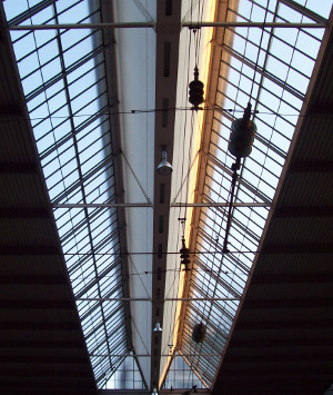 photograph of the roof at Munich station