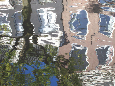 photograph of water in Amsterdam